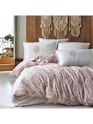 Clasy Ranforce %100 Pamuk Nevresim Takımı Tek Kişilik Fiorita V1 Pembe