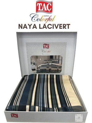 Taç Dijital Saten Çift Kişilik Nevresim Takımı