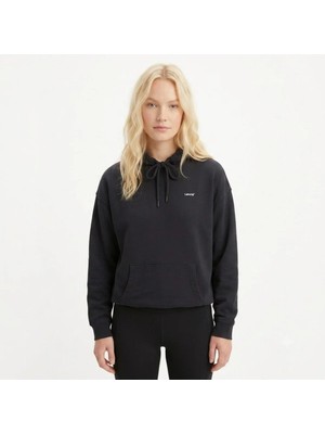 Levi's %100 Pamuk EVERYDAY HOODIE KADIN SİYAH SWEAT