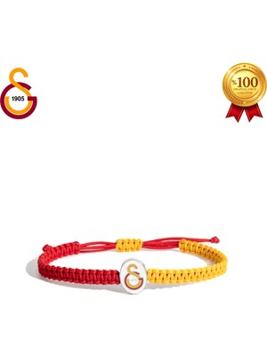 Galatasaray Gs Renkli Logo Makrome Bileklik