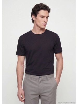 Ramsey Siyah Düz T-Shirt
