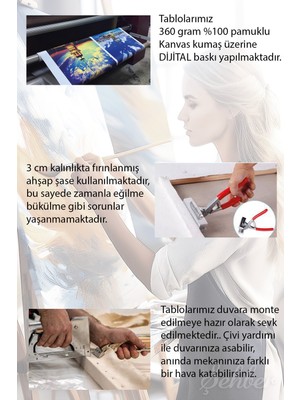 Şehber Beyaz Iç Çamaşırlı Jartiyerli Kadın Model Renkli Fotoğrafı Dikey Kanvas Tablo Tekli 3253
