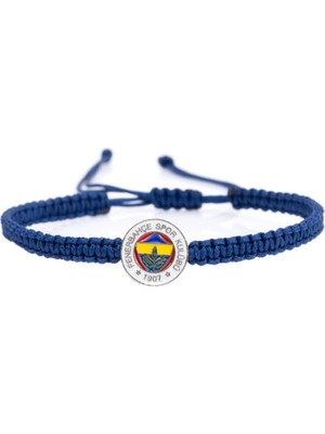 Fenerbahçe Fb Makrome Bileklik Mavi Renkli Günlük Kullanım İçin Dayanıklı Tasarım