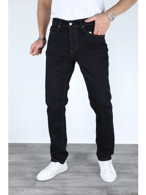 Myrab Denim Erkek Regular Fit Yıkamasız Görünümlü Kot Pantolon