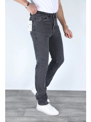 Myrab Denim Regular Kalıp Gri Erkek Kot Pantolon