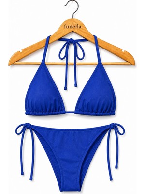 Funella Simli Boyundan Bağlamalı Şık Kadın Bikini