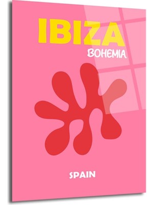 GLAZELLA Ibiza Bohemia Enerjili Modern Cam Tablo