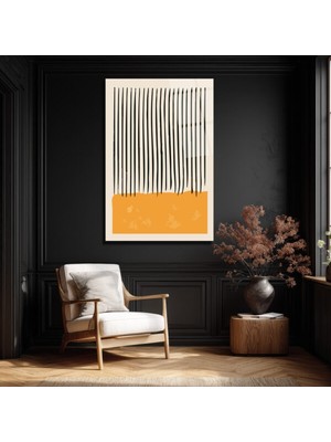 GLAZELLA Minimalist Çizgiler ve Soyut Formlar Cam Tablo - Modern Duvar Sanatı