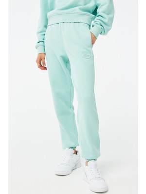 Lacoste Embroidered Women's Joggers Kadın Organik Pamuk Eşofman Altı Yeşil