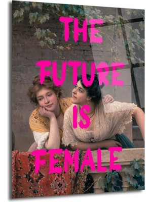 GLAZELLA Gelecek Kadınların Feminist Sanat Cam Tablo
