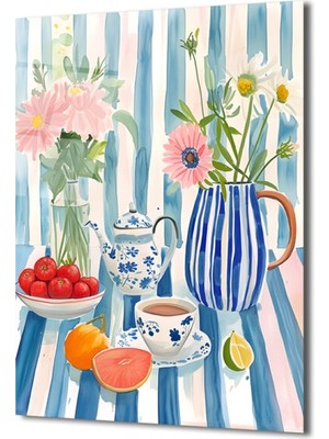 GLAZELLA Canlı Renklerle Ferah Still Life Cam Tablo