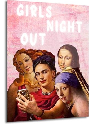 GLAZELLA Girls Night Out: Sanat Ikonları Selfie'de Cam Tablo