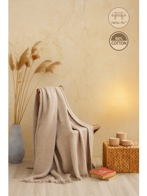 Tabu Home Müslin Pike Kahve – 4 Katlı