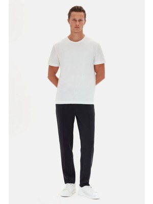 Ds Damat Comfort Fit Beyaz %100 Pamuk T-Shirt 6HC14ORT02005