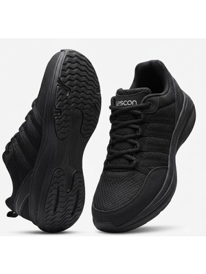 Lescon Legend 8 Phlon Hafif Taban Çok Rahat Uniseks Spor Ayakkabı Siyah