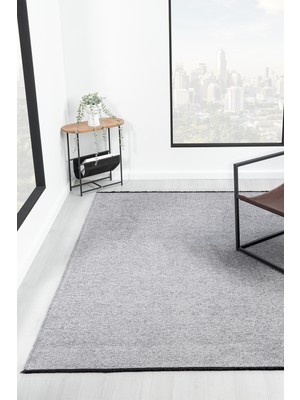 Vitali Home Liv Gri Kilim Yıkanabilir Kaymaz Taban Şönil Kilim Salon Oturma Odası Mutfak Halısı LV384