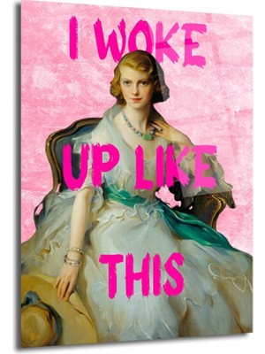 GLAZELLA I Woke Up Like This Modern Pop Art Cam Tablo