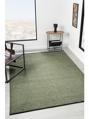 Vitali Home Liv Yeşil Kilim Yıkanabilir Kaymaz Taban Şönil Kilim Salon Oturma Odası Mutfak Halısı LV383