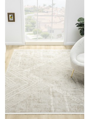 Vitali Home Hernes Krem Bej Salon Oturma Odası Çocuk Odası Yatak Odası Halısı HM-6016