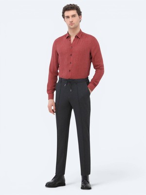 Kip Antrasit Dokuma Jogging Fit Casual Pantolon