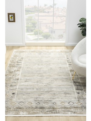 Vitali Home Hernes Bej Salon Oturma Odası Çocuk Odası Yatak Odası Halısı HM-6011