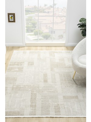 Vitali Home Hernes Krem Bej Salon Oturma Odası Çocuk Odası Yatak Odası Halısı HM-6014