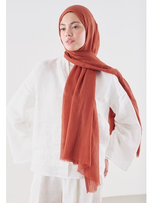 Fresh Scarfs Dubai Premium Şal Kiremit