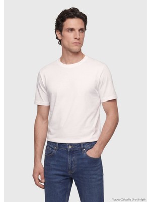 Ramsey Beyaz Düz T-Shirt