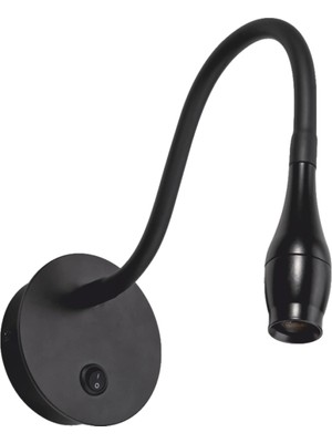 İlkyaz Fashion 1 Adet Cata Ct 5232 Baykuş Siyah Kasa LED Aplik 3W 3200K Gün Işığı
