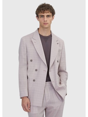 Ramsey Pembe Relaxed Fit Yün Karışımlı Ceket