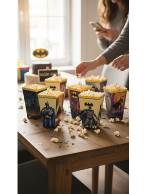 Cadde Süs Batman Temalı 8’li Popcorn Mısır Kutusu