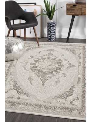 Vitali Home Touch Krem Gri Salon Oturma Odası Çocuk Odası Yatak Odası Halısı TO346