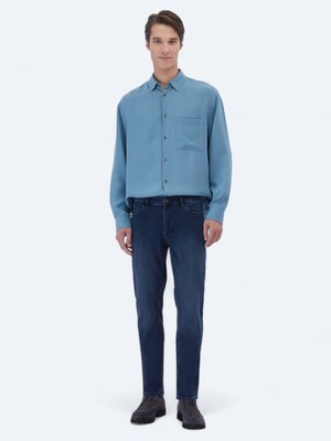 Kip İndigo Slim Fit Denim Pamuk Karışımlı Pantolon