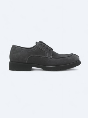 Kip Antrasit Süet Smart Casual Ayakkabı