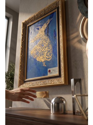 Tokyo Sanat Mevlevi Sema Figürlü Dekoratif Tablo | Özel Çerçeveli