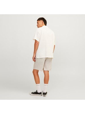 Jack & Jones Erkek Keten Karışımlı Jogger Şort - Jaiden