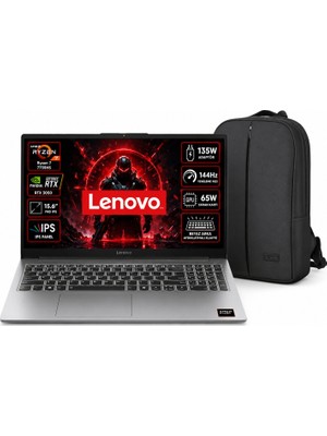 Lenovo Loq Essential Amd Ryzen 7 7735HS 48GB 512GB SSD RTX3050 Freedos 15.6" Fhd 144Hz Taşınabilir Bilgisayar + Shopimode Çanta SM0183S00033TR