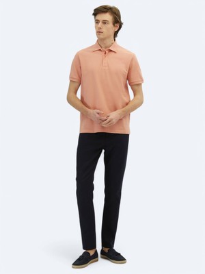 Kip Somon Düz Polo Yaka %100 Pamuk T-Shirt