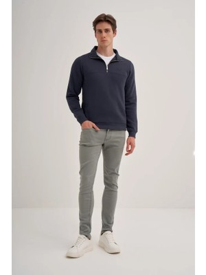 Cazador Caz 56180 3 Ipl. Dik Yk. Sweat Erkek Soft Blue 26KC56180
