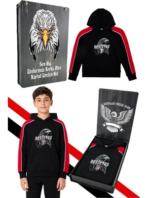 Beşiktaş Çocuk Kapüşonlu Sweatshırt Uv Kutu Hediyeli