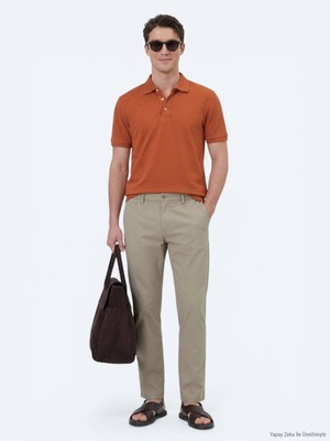 Kip Vizon Dokuma Jogging Fit Casual Pamuk Karışımlı Pantolon