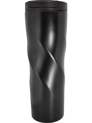 Hsc Bilişim Komple 304L Çelik Mat Siyah 6oz 500 ml Kahve Termos Mug CIN229SY