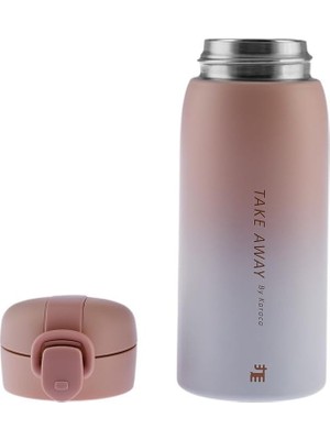 Hsc Bilişim Skyfall Çelik Sızdırmaz Pembe Termos 350 ml