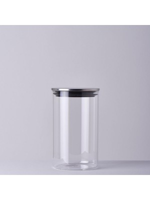 Hsc Bilişim Linens Cam-Metal Kapak 10X10X17 cm Kavanoz