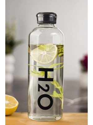 Hsc Bilişim Borosilikat Cam Matara 1 Litre Siyah H2O81001
