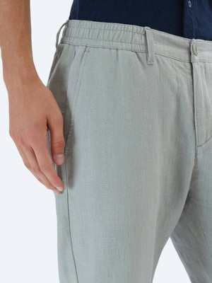 Kip Nil Yeşili Dokuma Jogging Fit Casual Pamuk Karışımlı Pantolon
