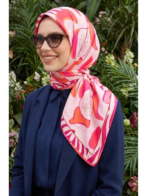 United Colors Of Benetton Sıena Desenli Eşarp -1009-90*90