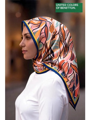 United Colors Of Benetton Sıena Desenli Eşarp -1038-90*90