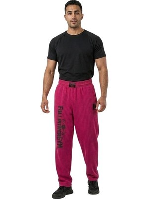 Pro Series Alt Eşofman Fuşya -Bodybuilding -Fitness - Spor Için Eşofman Altı