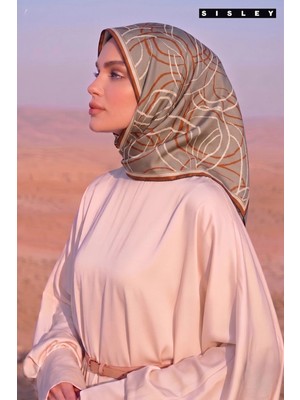 Sisley Ipek Saten EŞARP-2040-90*90